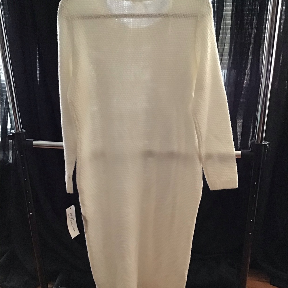 Winter White Sweater Dress